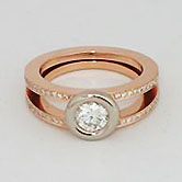 Gouden ring met diamant
